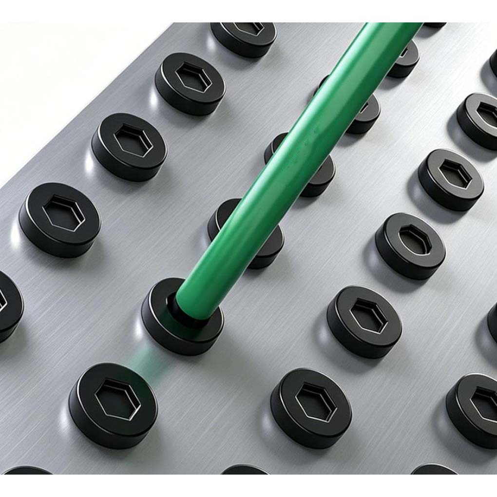 Power Tools That Are Green - Zielone magnetyczne końcówki wkrętakowe ze stali