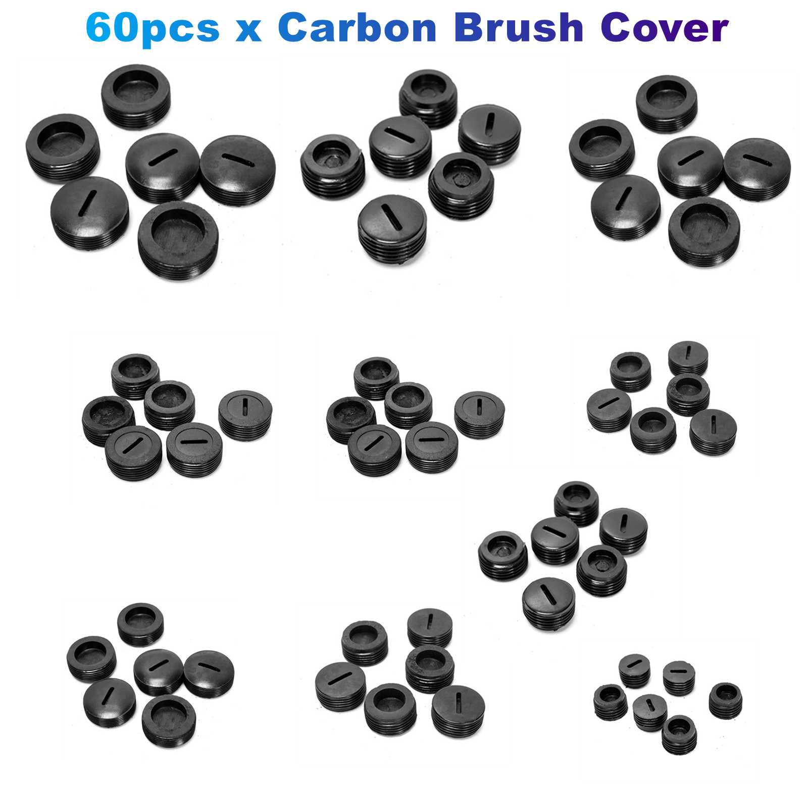 Power Tools Carbon Brush - 60 sztuk/partia uniwersalna osłona szczotki węglowej
