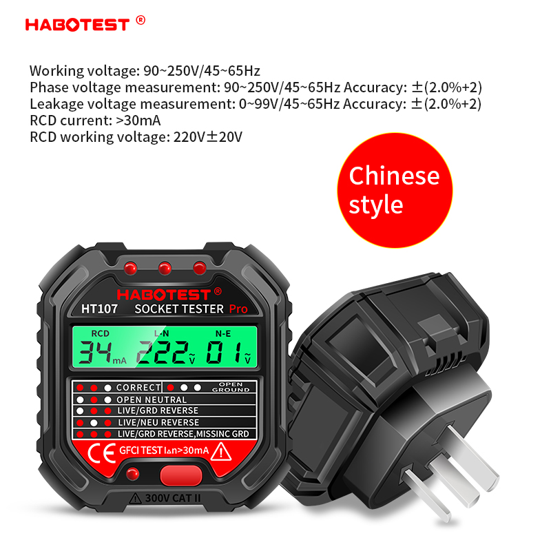 HT107 Cyfrowy tester gniazd Pr – Power Tools Uk Review recenzja i cena