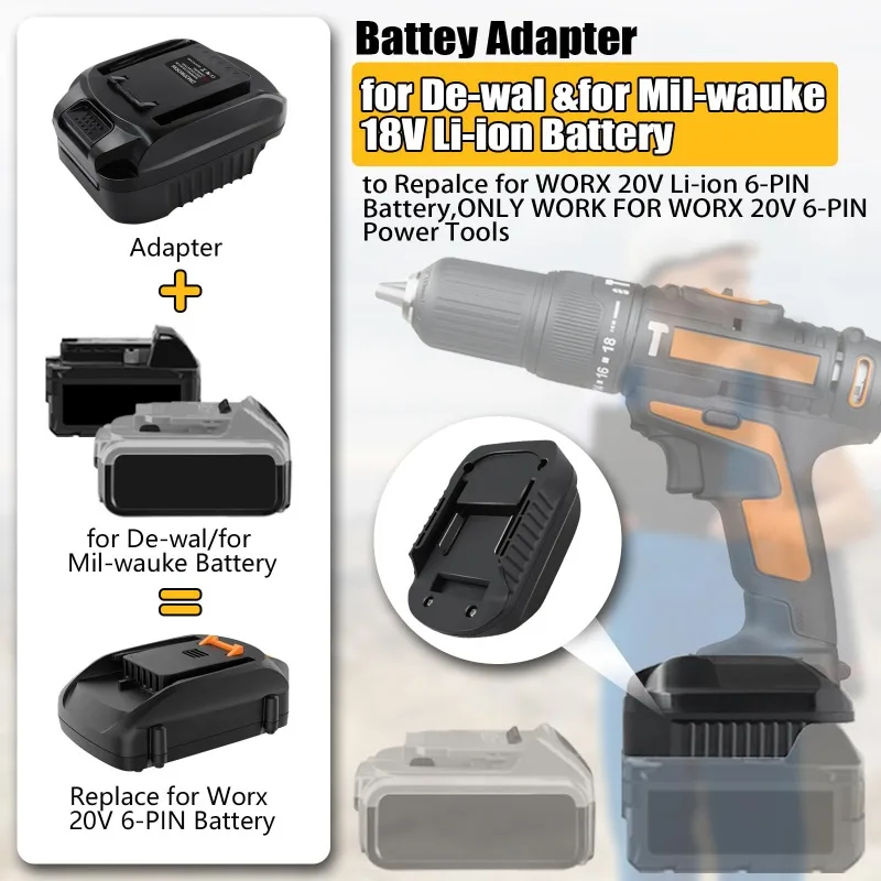 Adapter baterii DM20WORX6 do D – Dewalt Power Tools Xr recenzja i cena