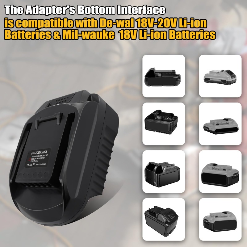 Adapter baterii DM20WORX6 do D – Dewalt Power Tools Xr recenzja i cena